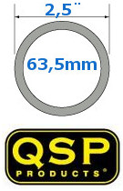 2,5" (63,5mm) RVS uitlaatdelen van QSP